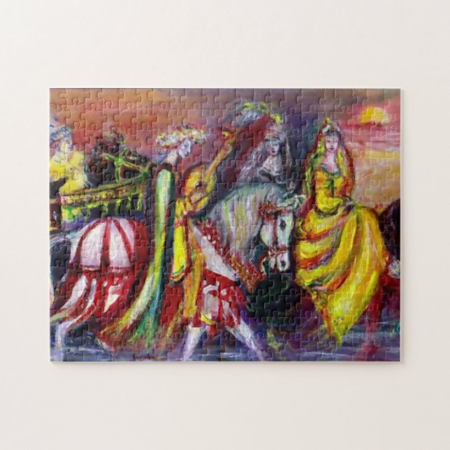 RIDERS IN THE NIGHT JIGSAW PUZZLE (Horizontal)