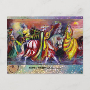 RIDERS IN THE NIGHT POSTCARD