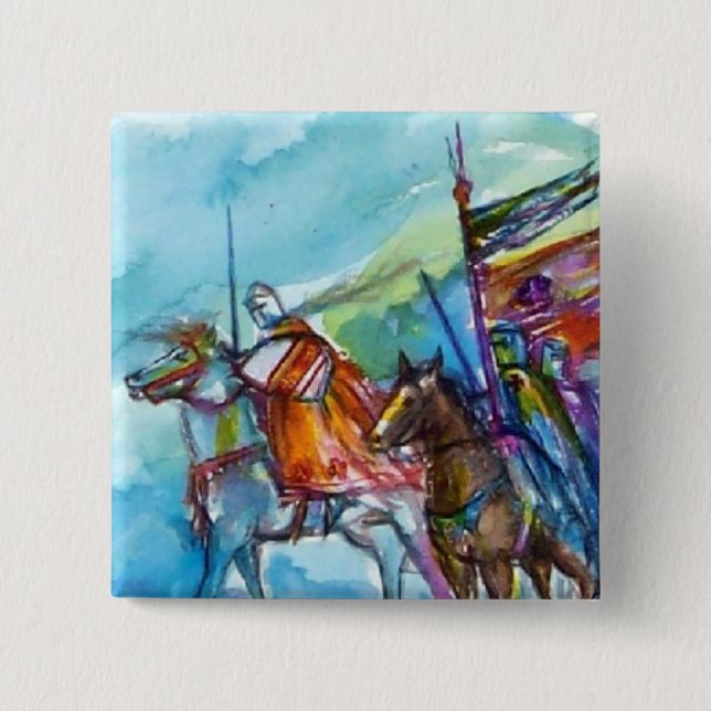 RIDERS IN THE STORM 2 INCH SQUARE BUTTON (Front)