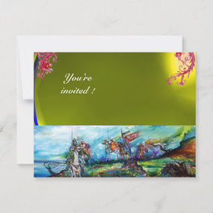 RIDERS IN THE STORM gem yellow Invitation