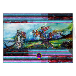 RIDERS IN THE STORM Medieval Knights Horseback