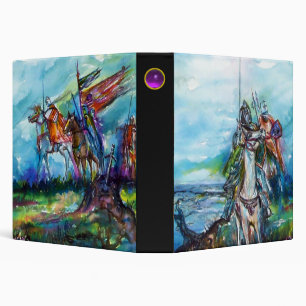RIDERS IN THE STORM Medieval Knights Horseback Binder