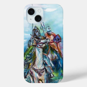 RIDERS IN THE STORM Medieval Knights Horseback iPhone 15 Case
