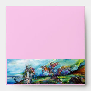 RIDERS IN THE STORM Medieval Knights Horseback Envelopes