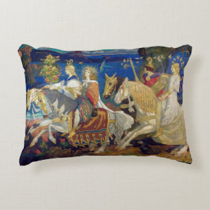 Riders of the Sidhe, c. 1911 by John Duncan Accent Pillow
