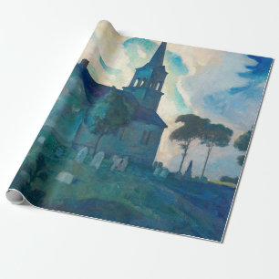 Ridge Church, 1936 by Newell Convers Wyeth Wrapping Paper