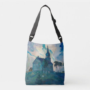 Ridge Church by Newell Convers Wyeth Crossbody Bag