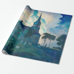 Ridge Church by Newell Convers Wyeth Wrapping Paper
