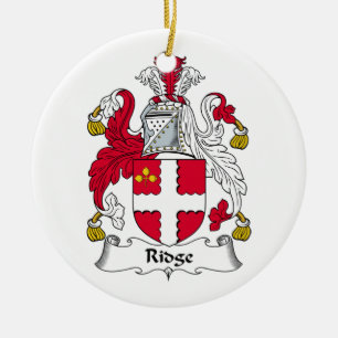Ridge Family Crest Ceramic Ornament