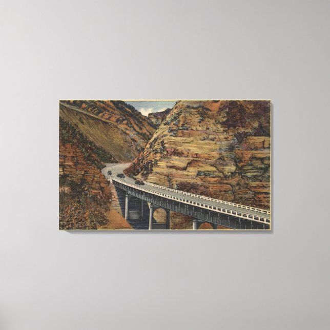 Ridge Route Cut-off, Going to Bakersfield Canvas Print (Front)