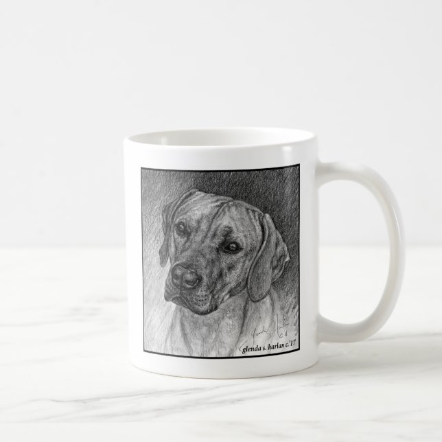 Ridgeback Dog Art by Glenda S. Harlan Coffee Mug (Right)