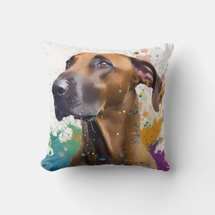 Ridgeback Dog Throw Pillow