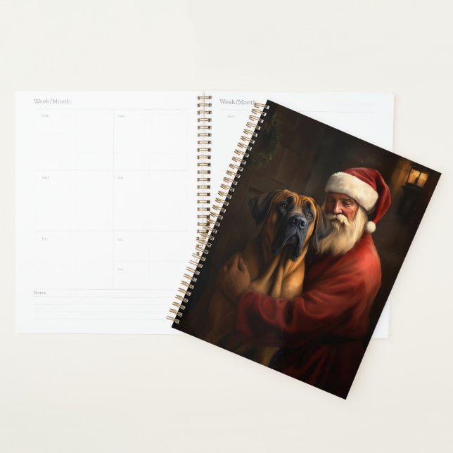 Ridgeback Rhodésien Père Noël Noël Festif (Devant avec enveloppe)