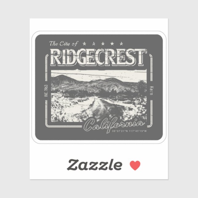 RIDGECREST KERN CALIFORNIA VINTAGE (Sheet)