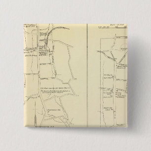 Ridgefield, Newton, Darien 2 Inch Square Button