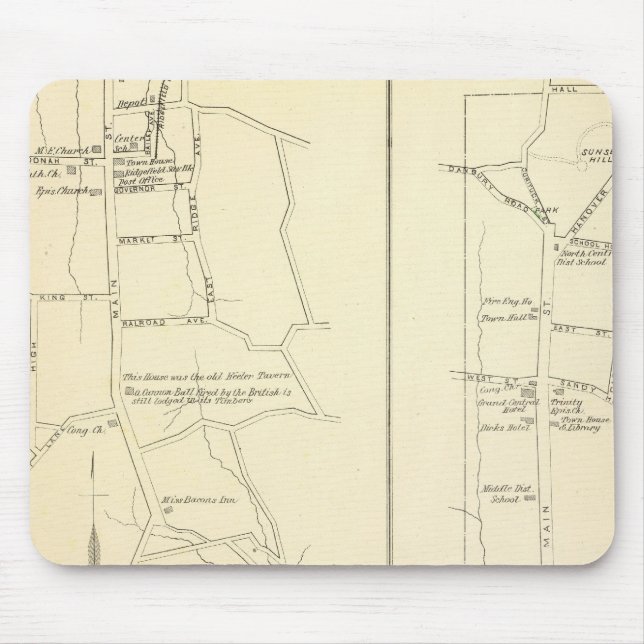 Ridgefield, Newton, Darien Mouse Pad (Front)