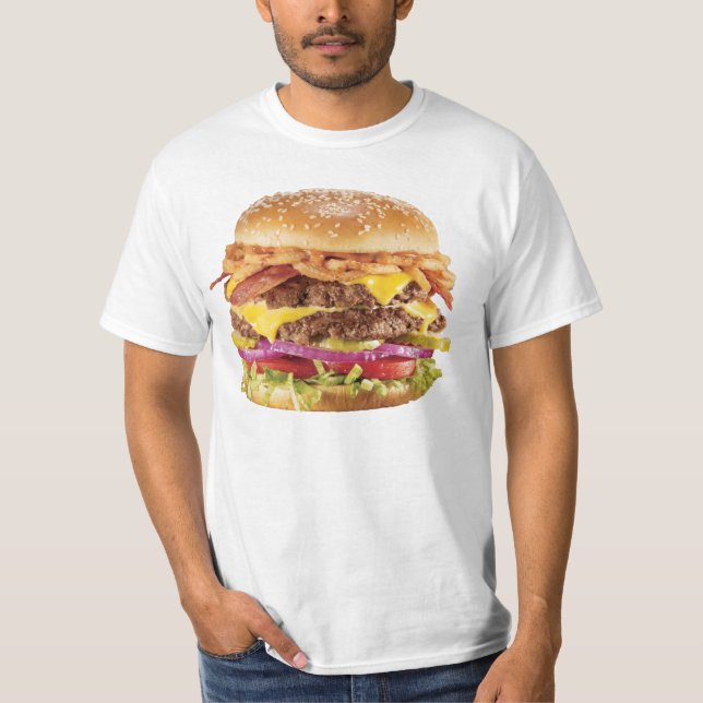 Ridiculously High Resolution Cheeseburger T-Shirt (Front)