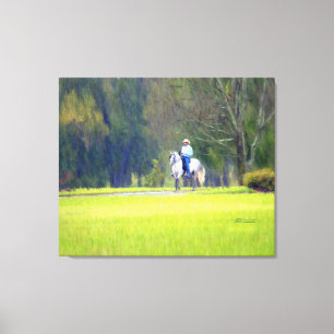 Ridin' in the Rain Canvas Print