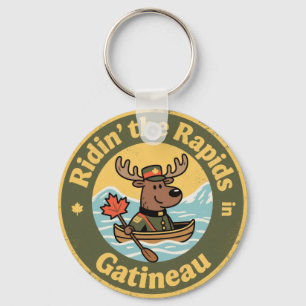 Ridin’ the Rapids Gatineau with a Funny Moose  Keychain