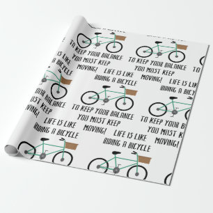 Riding A Bicycle Wrapping Paper