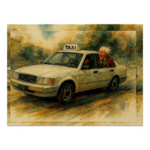 Riding a Taxi, Poster