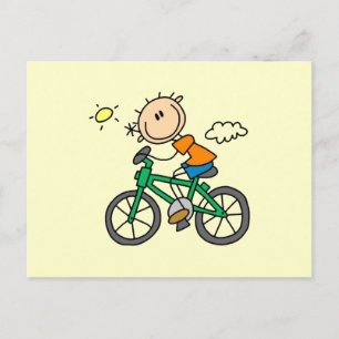 Riding Bicycle - Male Postcard