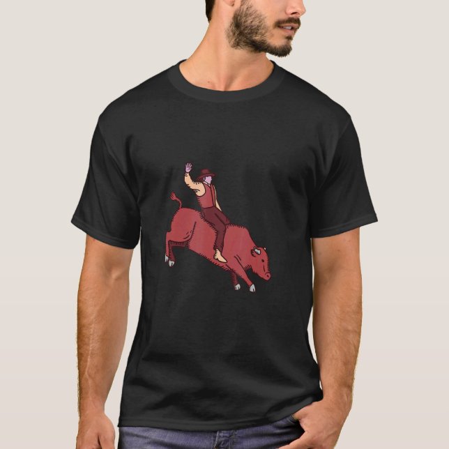 Riding bull country T-Shirt (Front)