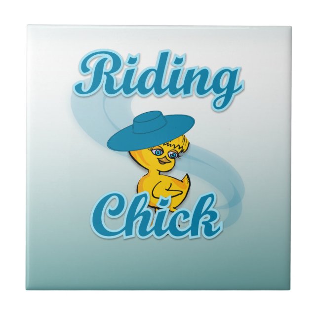 Riding Chick #3 Tile (Front)