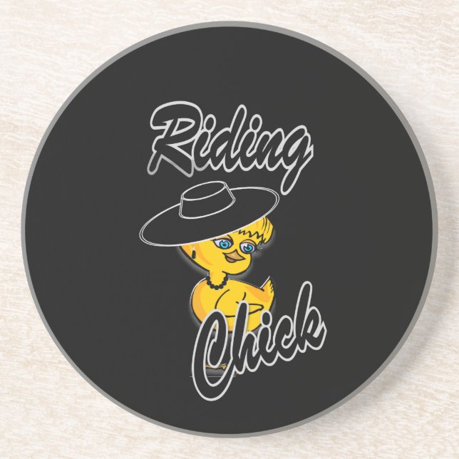 Riding Chick #4 Coaster (Front)