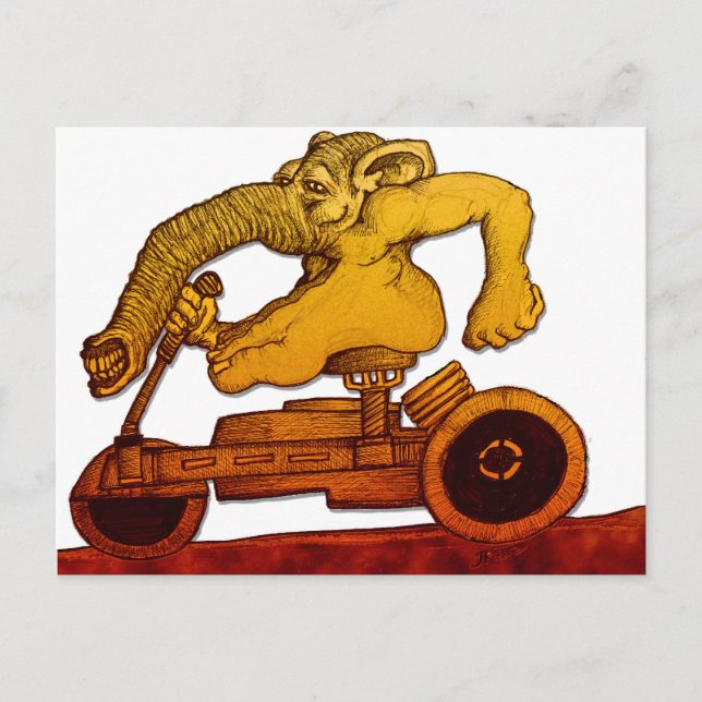 Riding Contraption Postcard (Front)