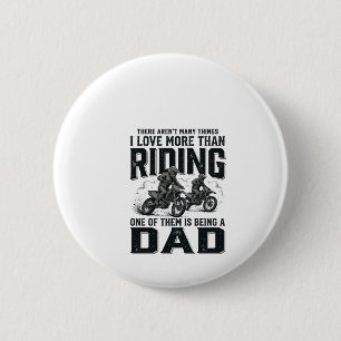 Riding Dad Vintage Engraving Motocross Quote Desig 2 Inch Round Button