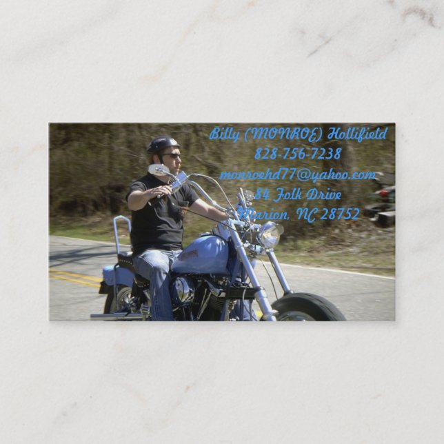 RIDING FREE BUSINESS CARD (Front)