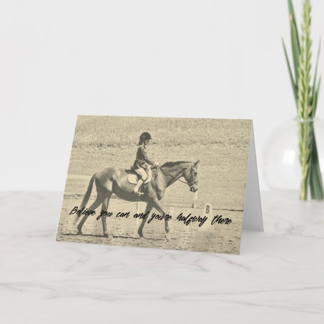 RIDING GOALS Greeting Card (Front)