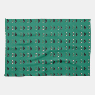 Riding hat and crossed crops kitchen towel