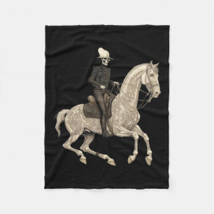 Riding Horse Cowboy Horse Lover Halloween Costume Fleece Blanket