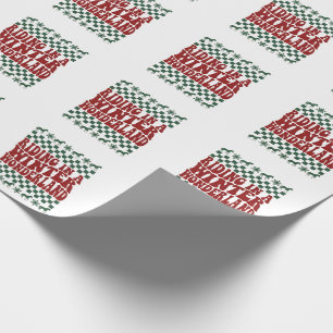 Riding in a Winter Wonderland Ugly Christmas  Wrapping Paper