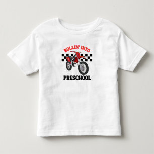 Riding Into Preschool - Back To School - First Toddler T-shirt