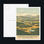 Riding Mountain National Park Canada Travel Postcard<br><div class="desc">Riding Mountain National Park Canada Art vintage travel place illustration</div>