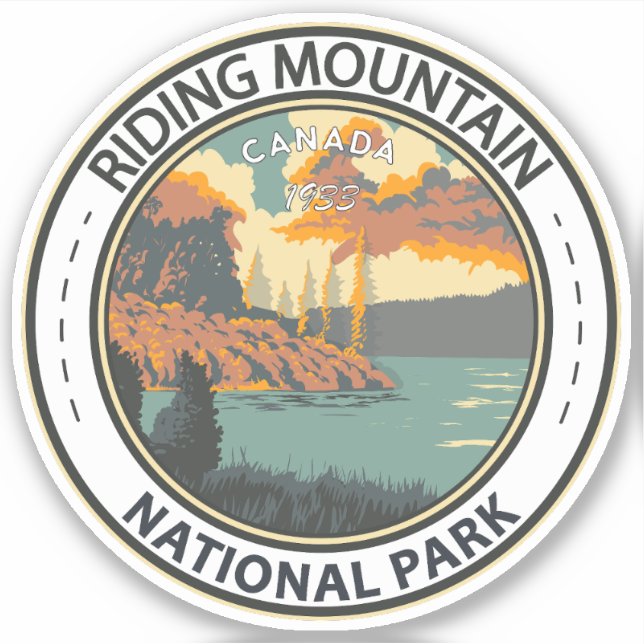 Riding Mountain National Park Canada Vintage Badge (Front)