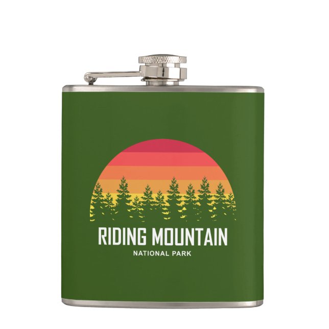 Riding Mountain National Park Hip Flask (Front)