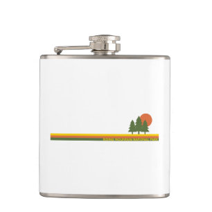 Riding Mountain National Park Pine Trees Sun Hip Flask
