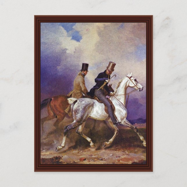 Riding Of Prince Wilhelm Of Prussia Postcard (Front)