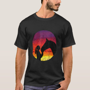 Riding Sunset Hobby Horse Racer T-Shirt