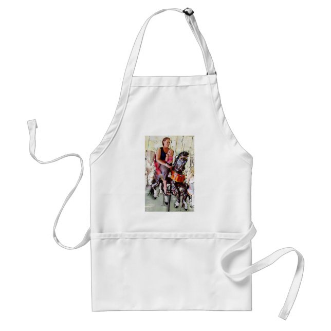 Riding the Carousel with Mom Standard Apron (Front)