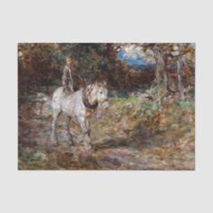 Riding the Farm Horse by Edward Stott Tissue Paper