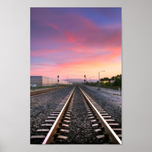 Riding the Rails: Classic Train Artwork Poster