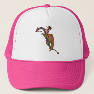 Riding the Rainbow Dragon Trucker Hat