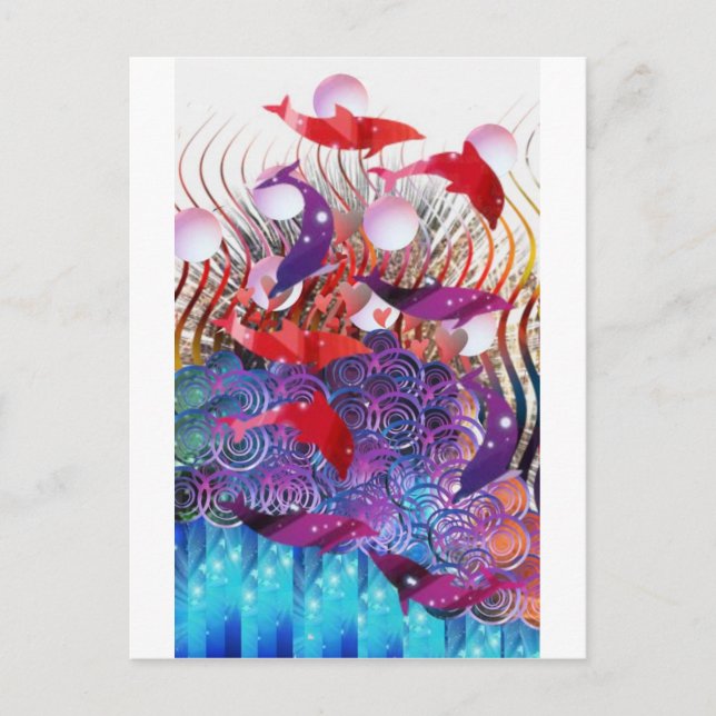 Riding the Waves Postcard (Front)