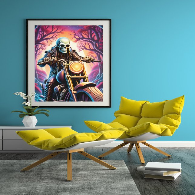 Riding through the interweaving branches canvas print (Creator Uploaded)