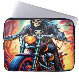 Riding through the interweaving branches laptop sleeve